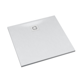 Schedline Brodzik kompozytowy Stabilsound Plus® Magnific White Stone 90x90x3,5 cm, kwadratowy, Gwarancja 15 lat
